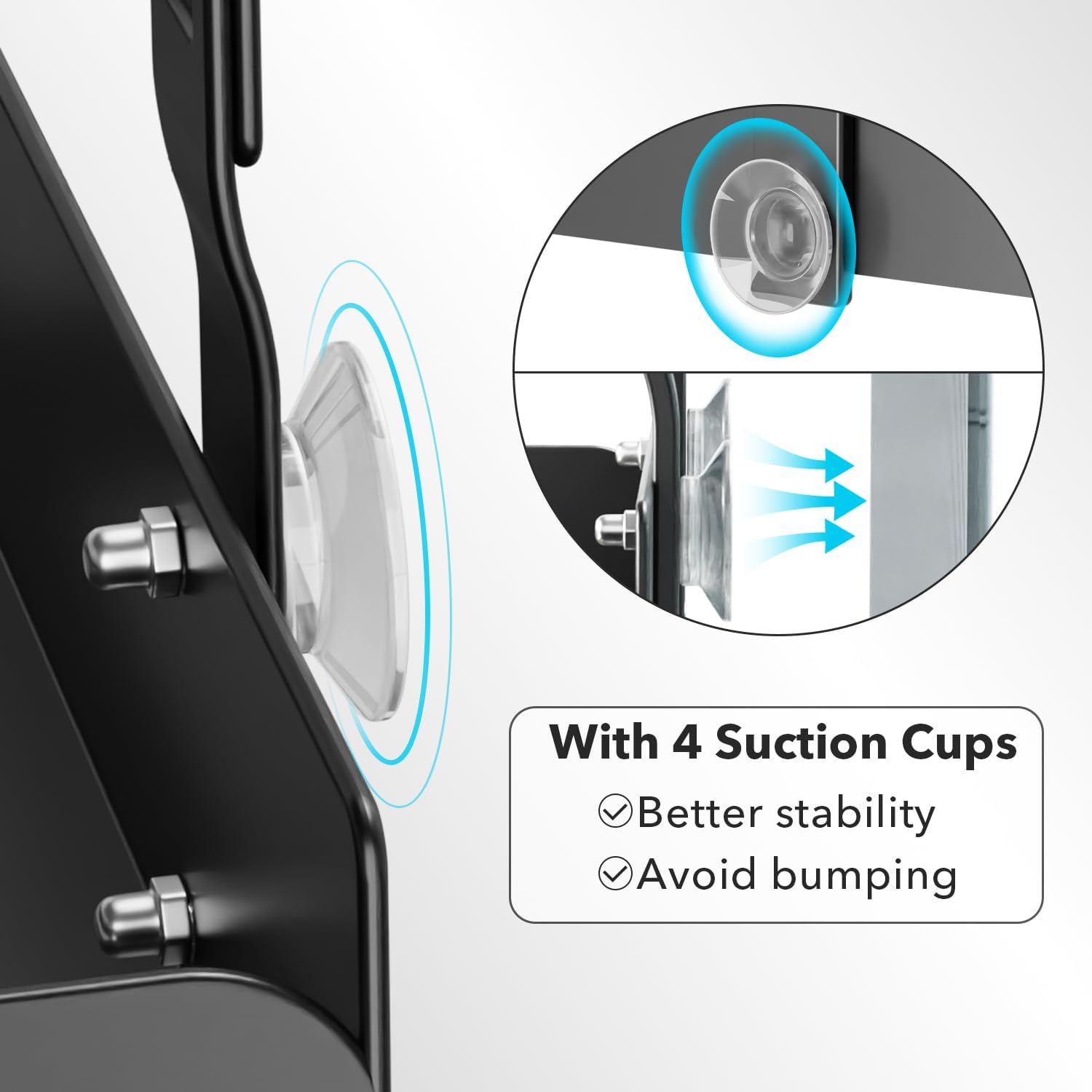 Étagère de douche suspendue 55,5cm, rangement pratique et porte