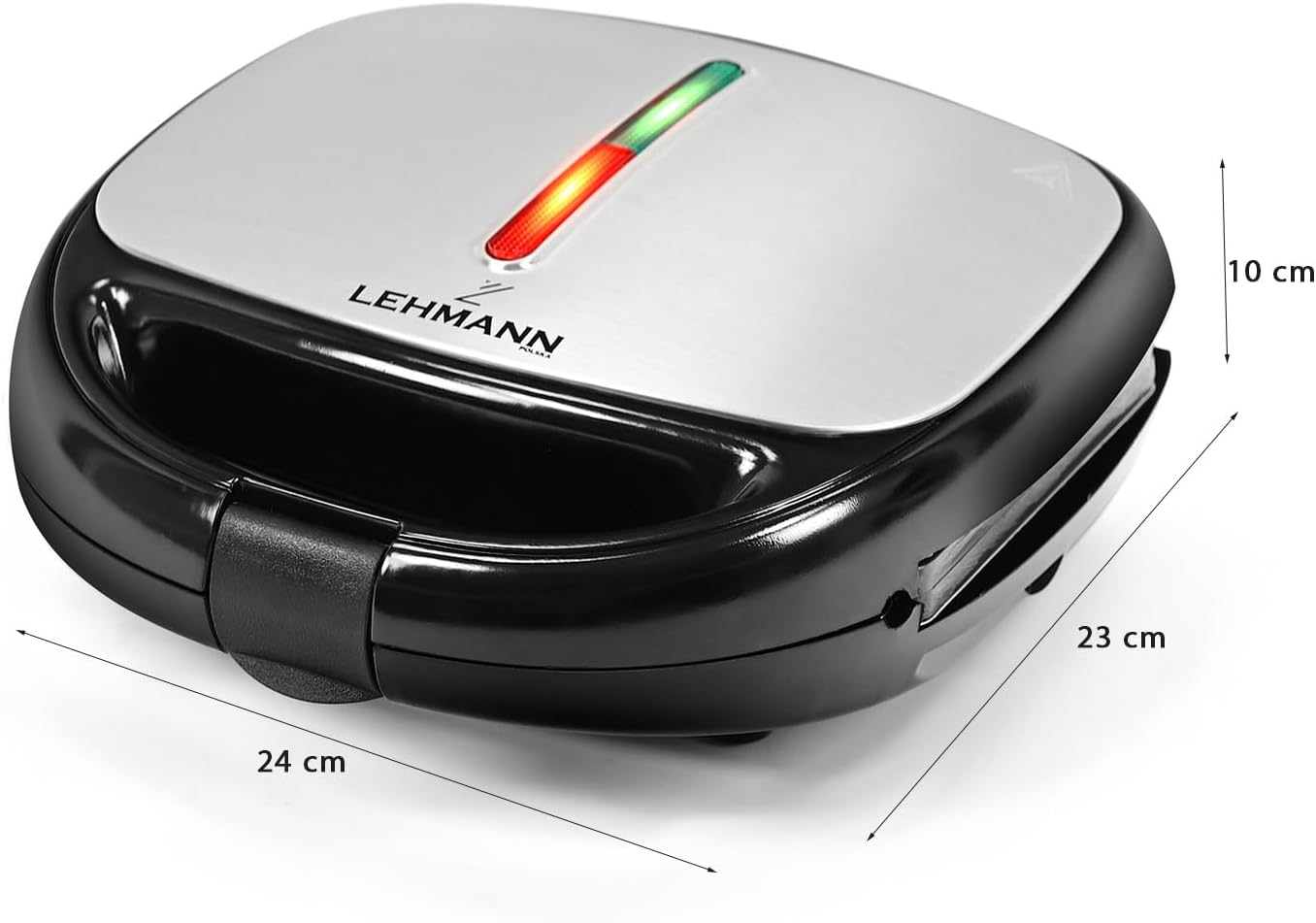 Lehmann - Sandwichmaker 5 en 1 - 800W - plaques interchangeables, multiservices