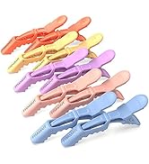 FRAMAR Pinces Crocodile Pastel - Pinces à cheveux professionnelles pour coiffer, sectionner les pinces à cheveux W...
