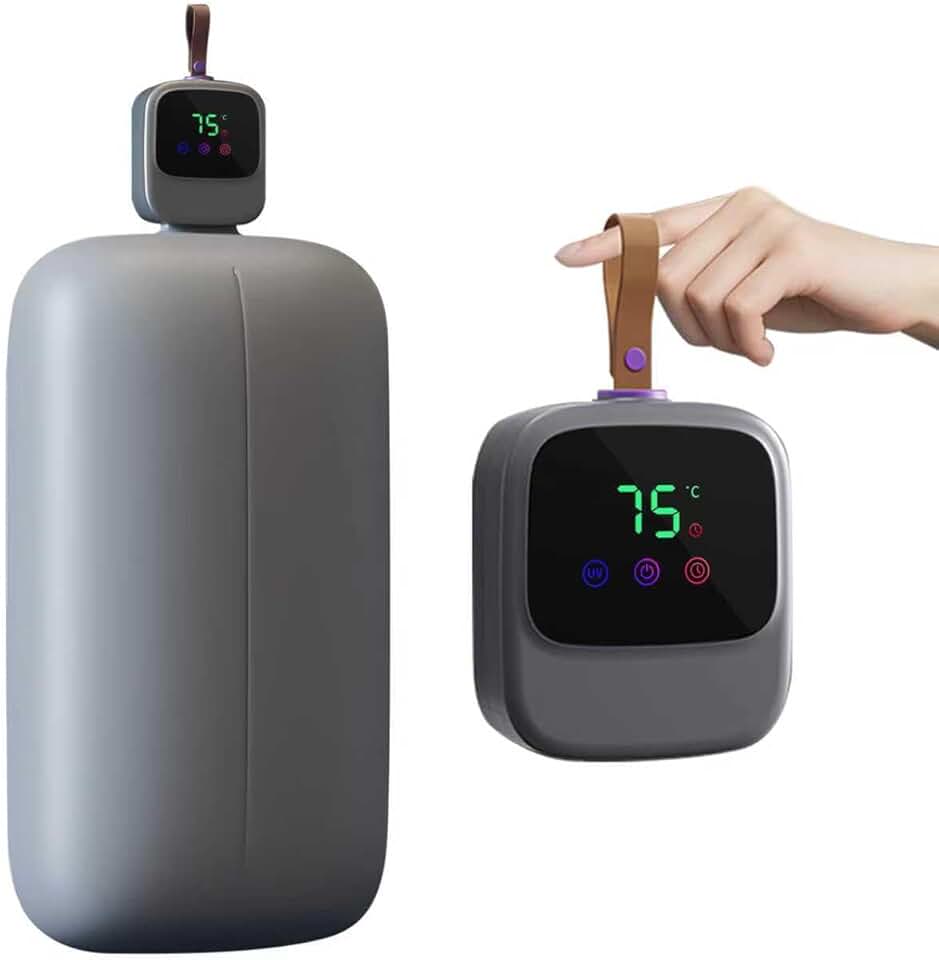 auvstar - Mini sèche-linge portable - 450W, UV, minuterie, télécommande