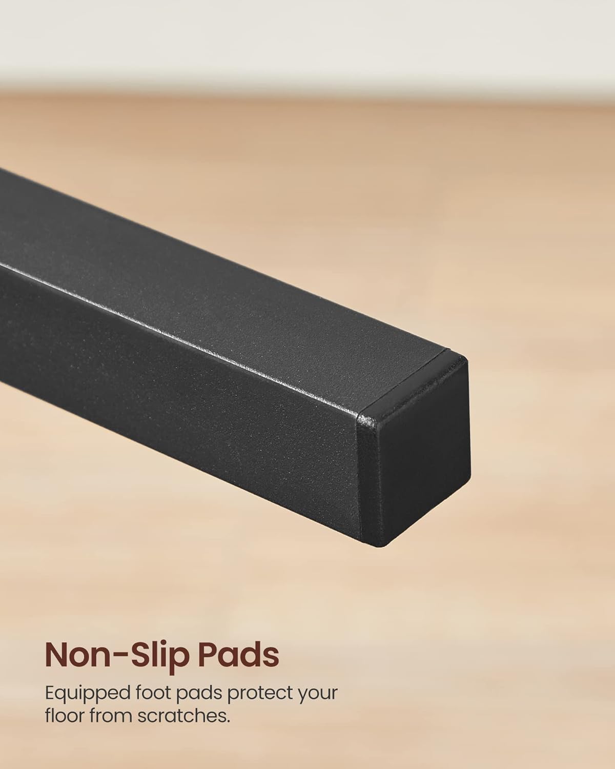 VASAGLE - chaises industrielles, lot de 4 acier, marron/noir, LDC093K02