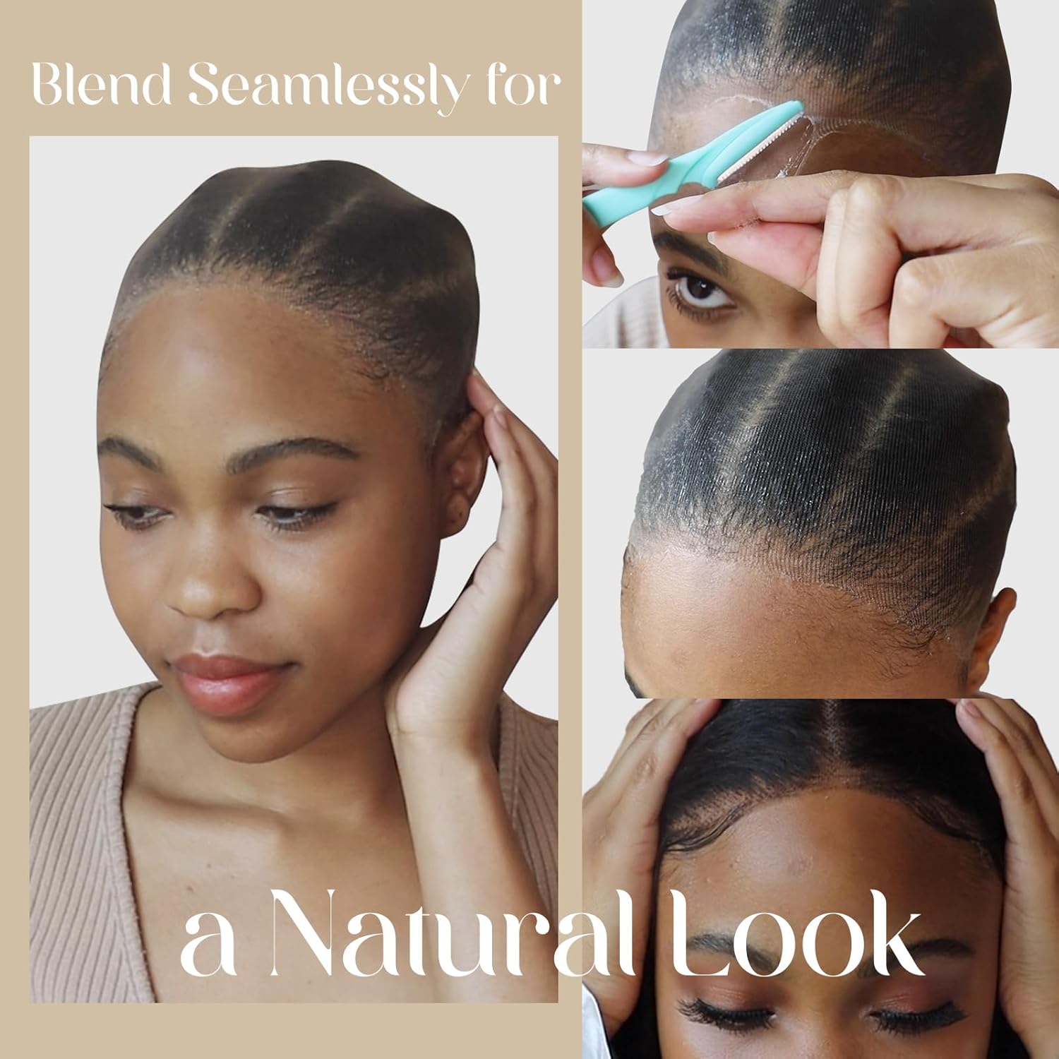 Dreamlover - bonnet de perruque HD ultra-fin, 12 pcs, marron clair, transparent et respirant