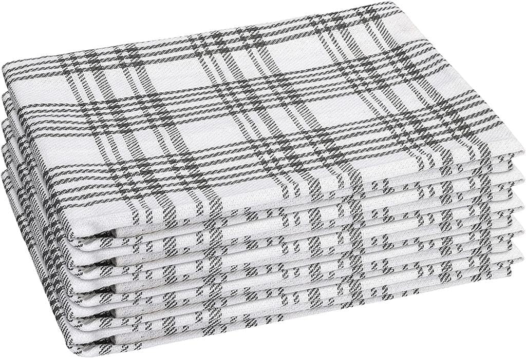 LinenWeave - lot cuisine 5 pièces - 45x70 cm - coton absorbant lavable - 5torchonsC
