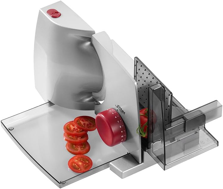 Ritter - Compact 1 - trancheuse électrique rouge ECO, compacte, fabriquée en Allemagne