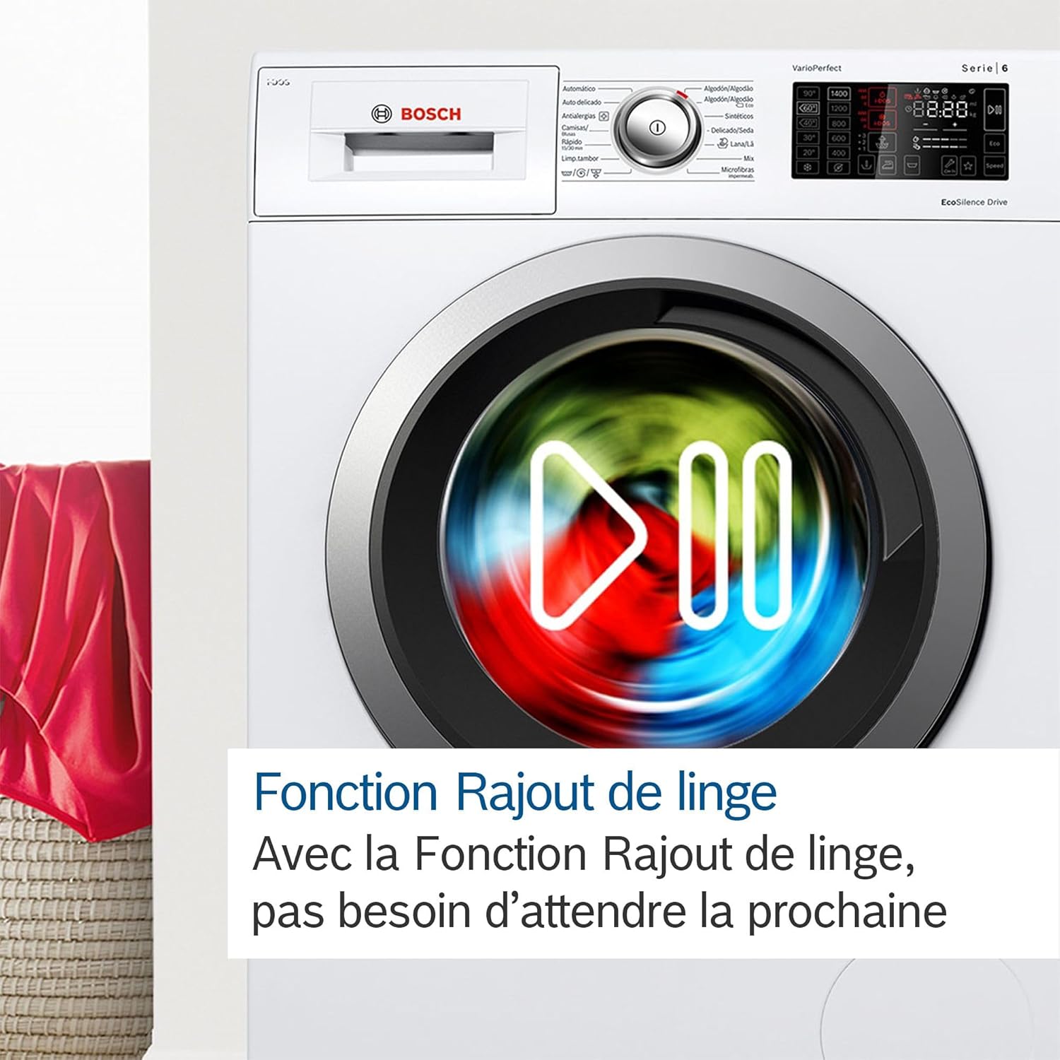 Bosch - Série 6 lave-linge 9kg 1400trs/min 60x85x60cm - WGG244F1FR