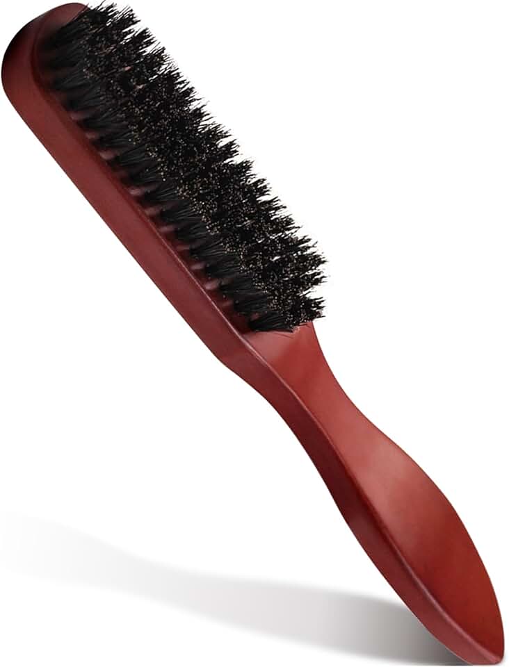 Brosse poils sanglier - cheveux/barbe - multi-types - spécial plaquage et chignon