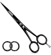 Candure Ciseaux Coiffure Professionnel Ciseau Coiffeur pour Le Salon Acier Inoxydable Garniture C...