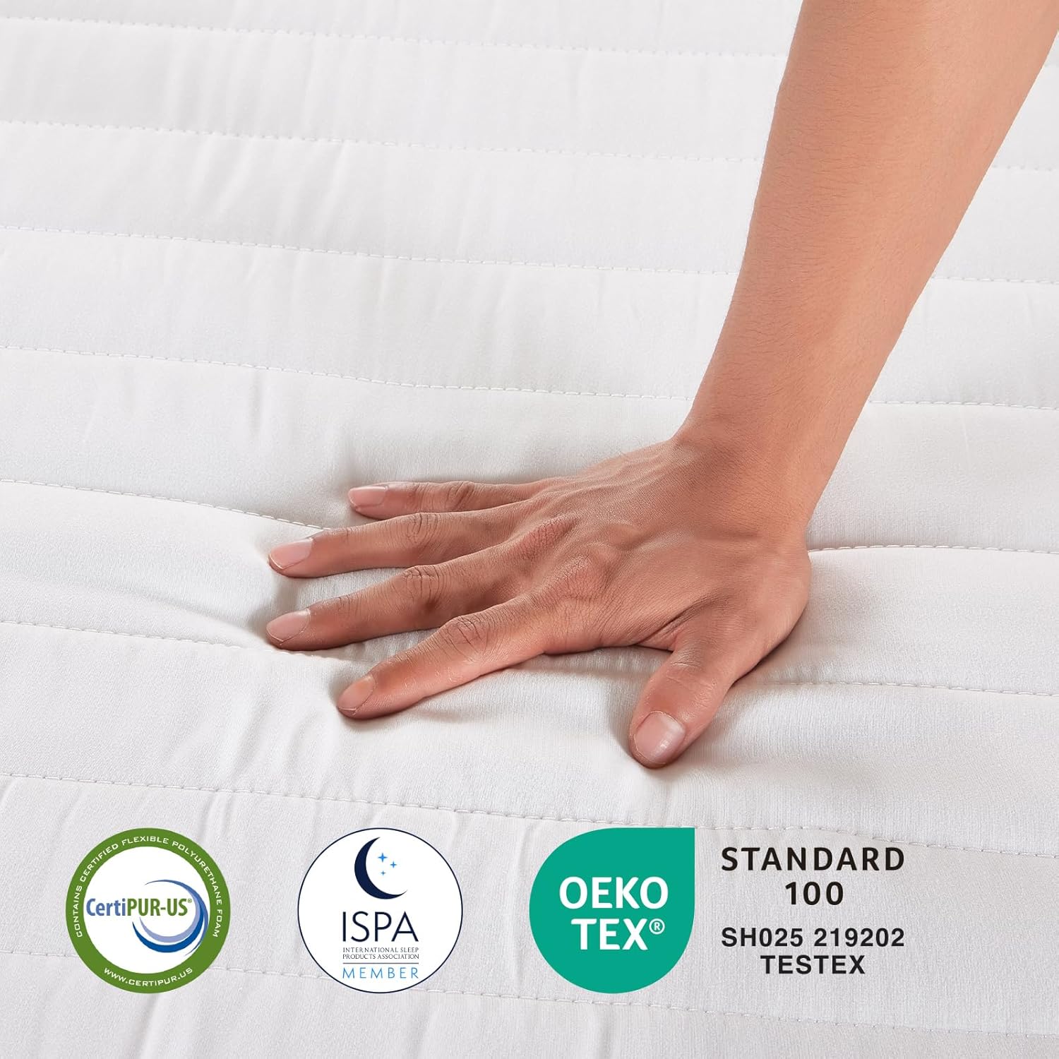 Avenco - Bamboo série - 160x200 cm - mousse, 7 zones, housse amovible