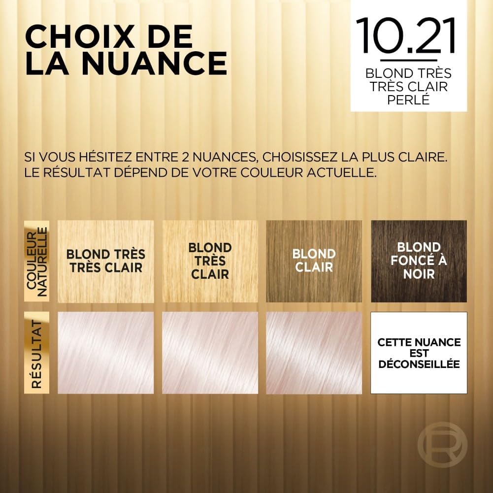 L'Oréal Paris - Préférence Stockholm - Blonde très clair perlé - Couvre 100% cheveux blancs, longue tenue, éclat lumineu