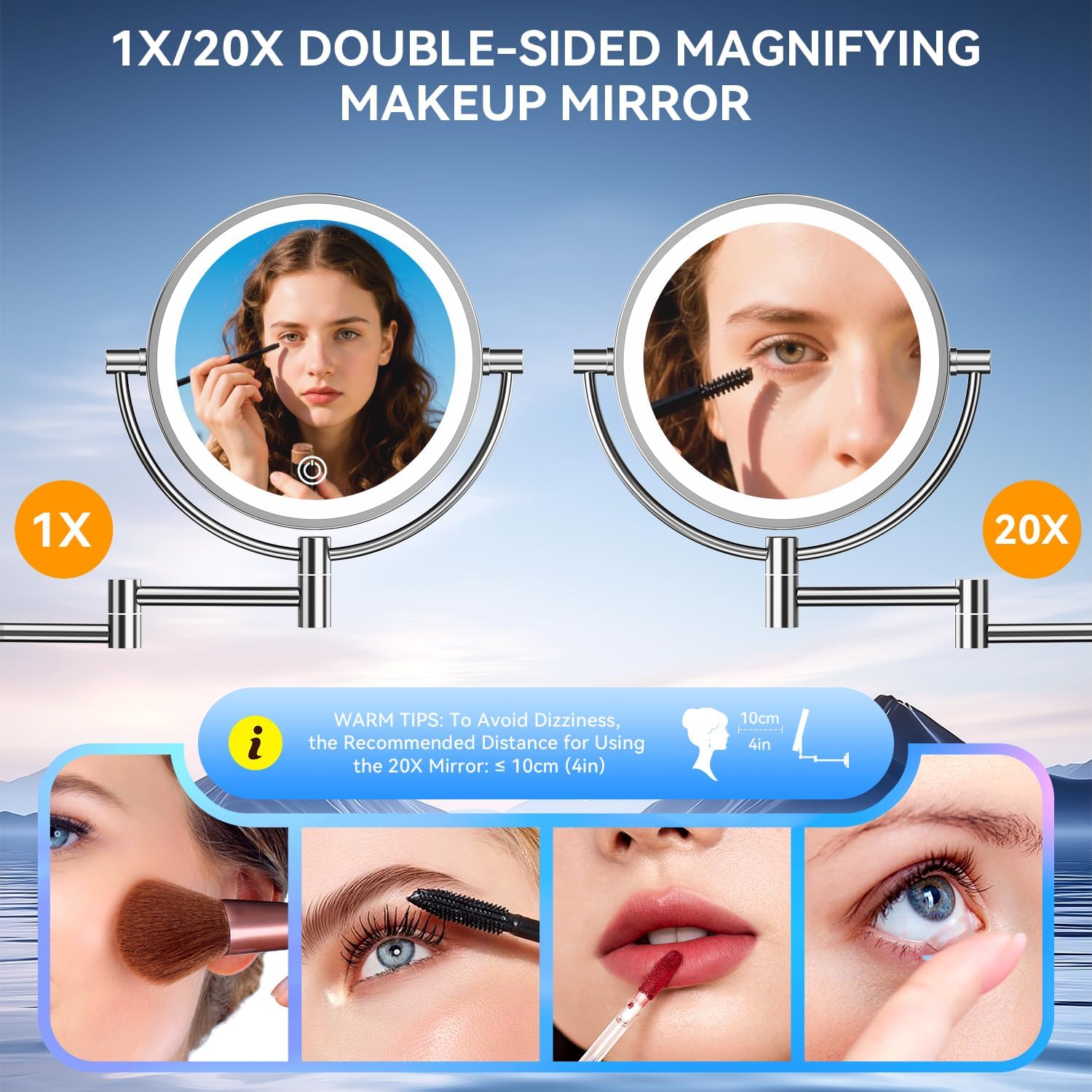 Auxmir - Miroir mural lumineux 8