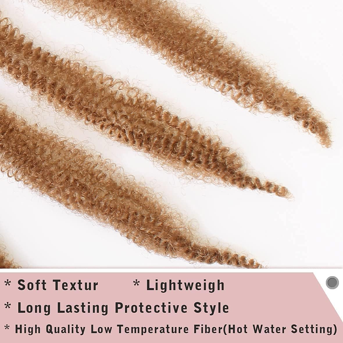 Xtrend - Spring Afro Twist, 16'' - 8 Packs extensions crépues blondes