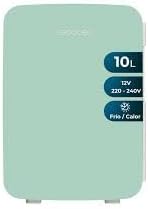 Cecotec - Mini Frigo Bolero MiniColing 10L - compact, chaud/froid, 12-220V, Bahamas Mint
