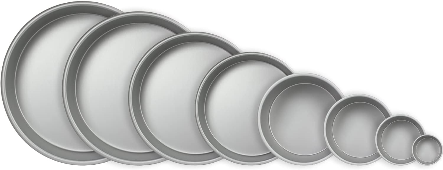 PME - Moule rond aluminium anodisé - 330x102 mm - argent