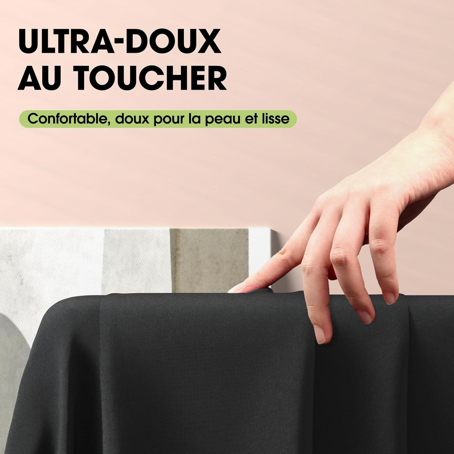 Pureegg - nappe rectangulaire lot de 2 - 140x240cm - polyester lavable