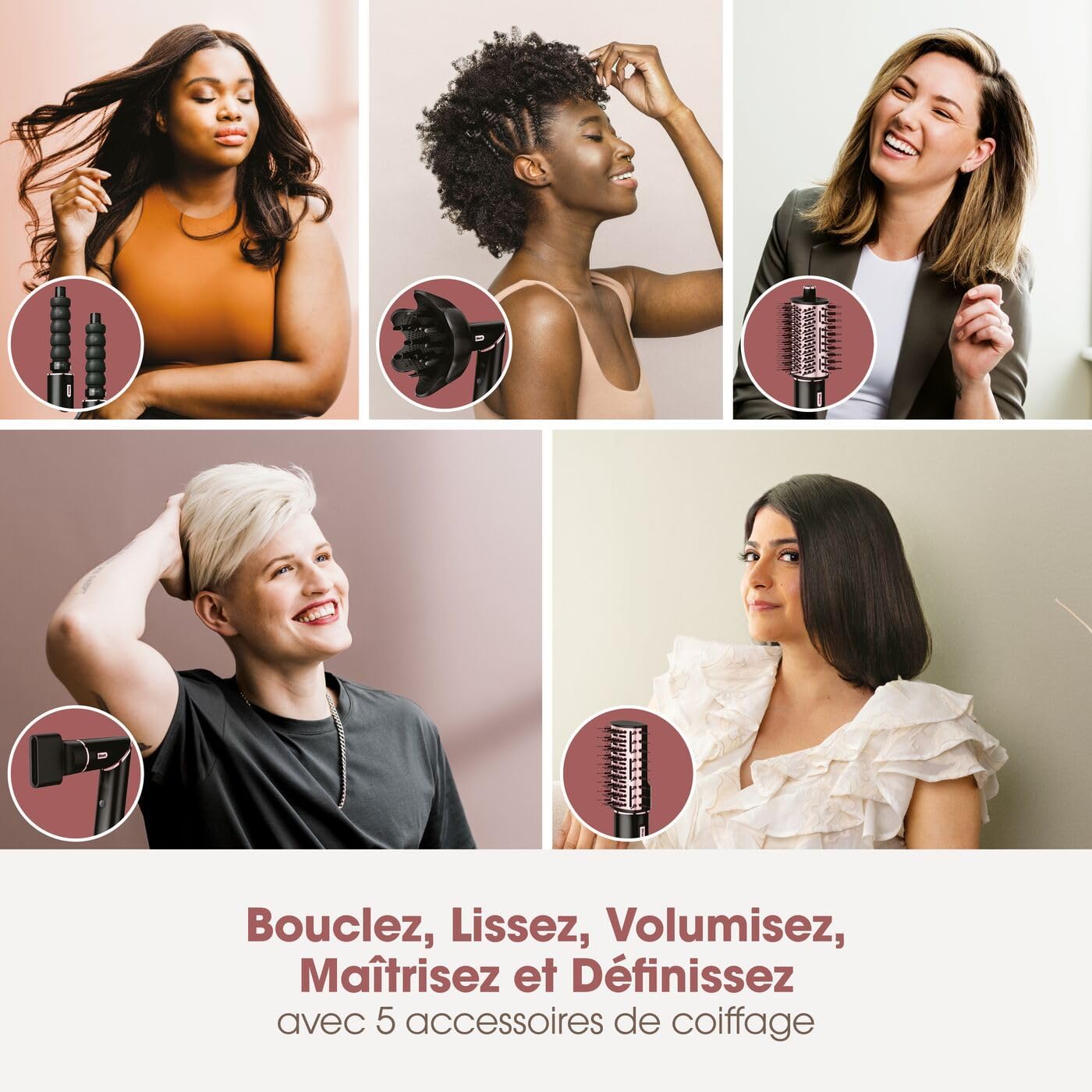 Shark - FlexStyle Air Styler - sèche-cheveux multifonction, auto-wrap, sans dommage thermique, tous cheveux