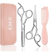 CIICII Ciseaux Coiffure Enfants, Pointe Ronde de Sécurité, Ciseaux Coiffure Professionnel, Kit de...