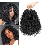 MLETULIPS Yanky Twist Crochet Hair Pre-Twisted Bohemian Passion Twist Cheveux Hair Curly Crochet ...