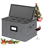 Boîte de rangement pour verres à vin, verres à pied, porte-verres à vin, récipients de rangement, Kris...