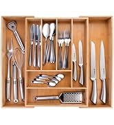 alpina Range Couverts pour Tiroir - Organisateur Tiroir Cuisine Extensible 46x34-56,5x6 cm - Rang...