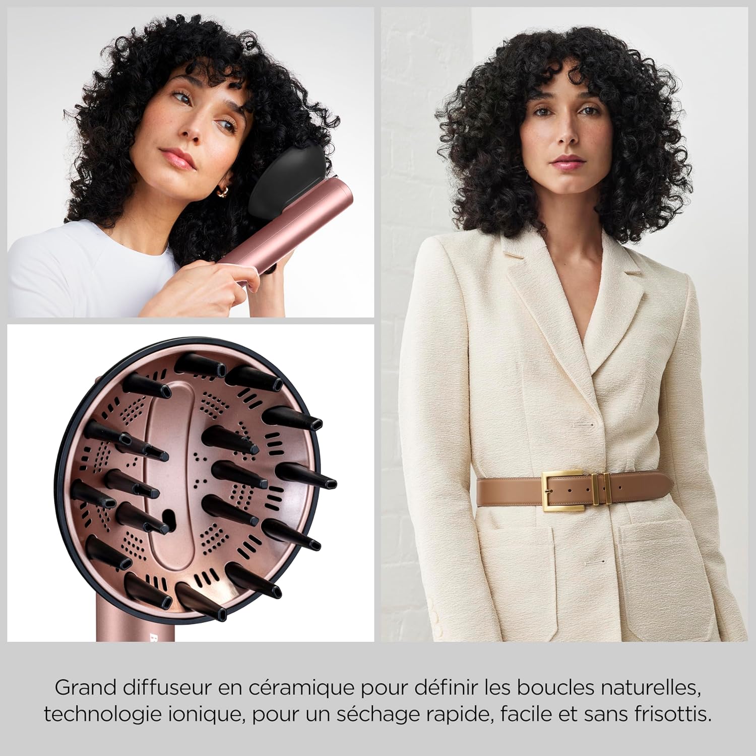 BaByliss - Air Wand - styler 4-en-1, ionique, diffuseur, vanity - AS6556E