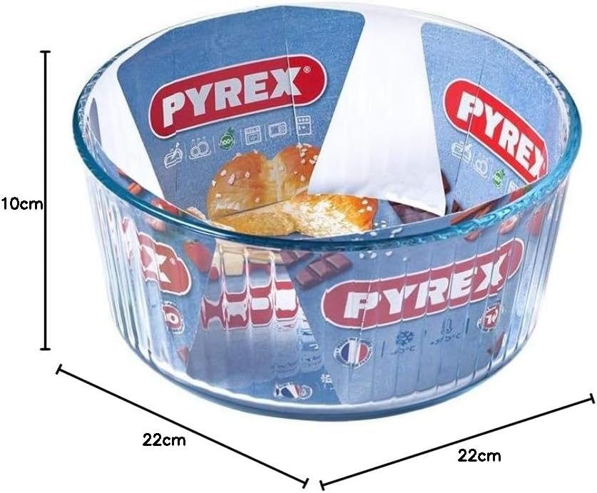 Pyrex - Bake & Enjoy - moule à soufflé 21 cm - verre résistant