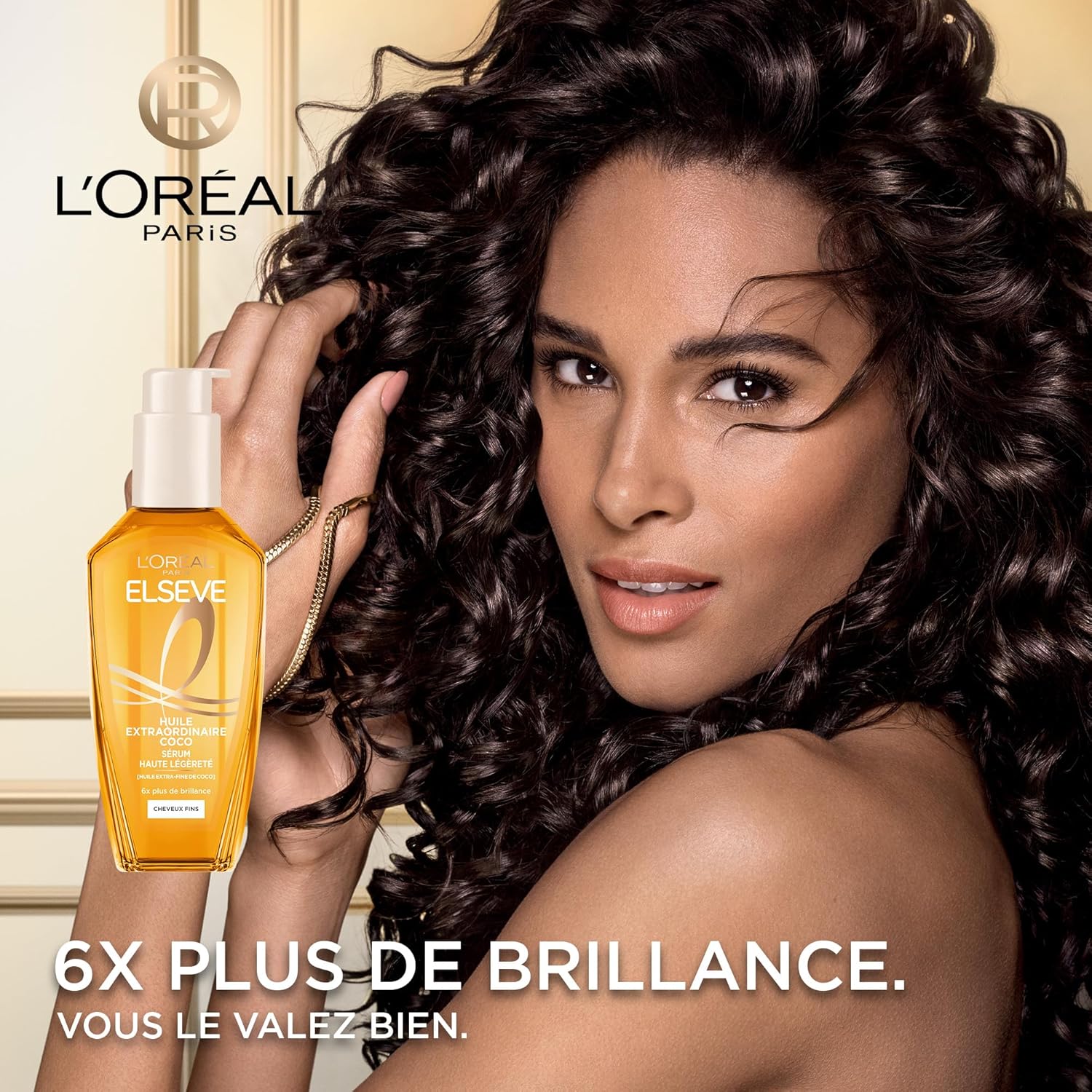 L'Oréal Paris - Elsève Huile Extra Fine Coco - Soin cheveux fins, secs, fini satiné