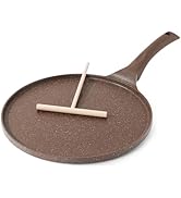 SENSARTE Poêle à Crêpes avec Revêtement Antiadhésive en Granit Suisse 26cm, Induction, Crêpière a...