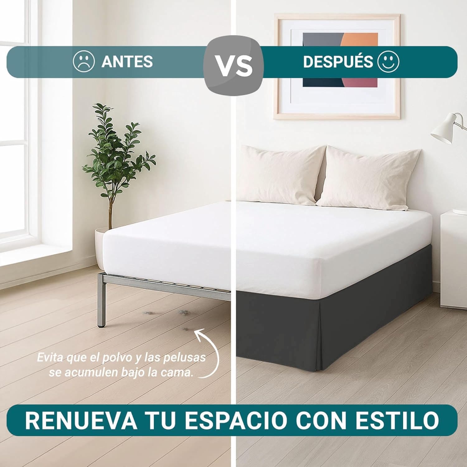 Housse de canapé - jupon, 160x190/200 cm, réglable, antidérapante