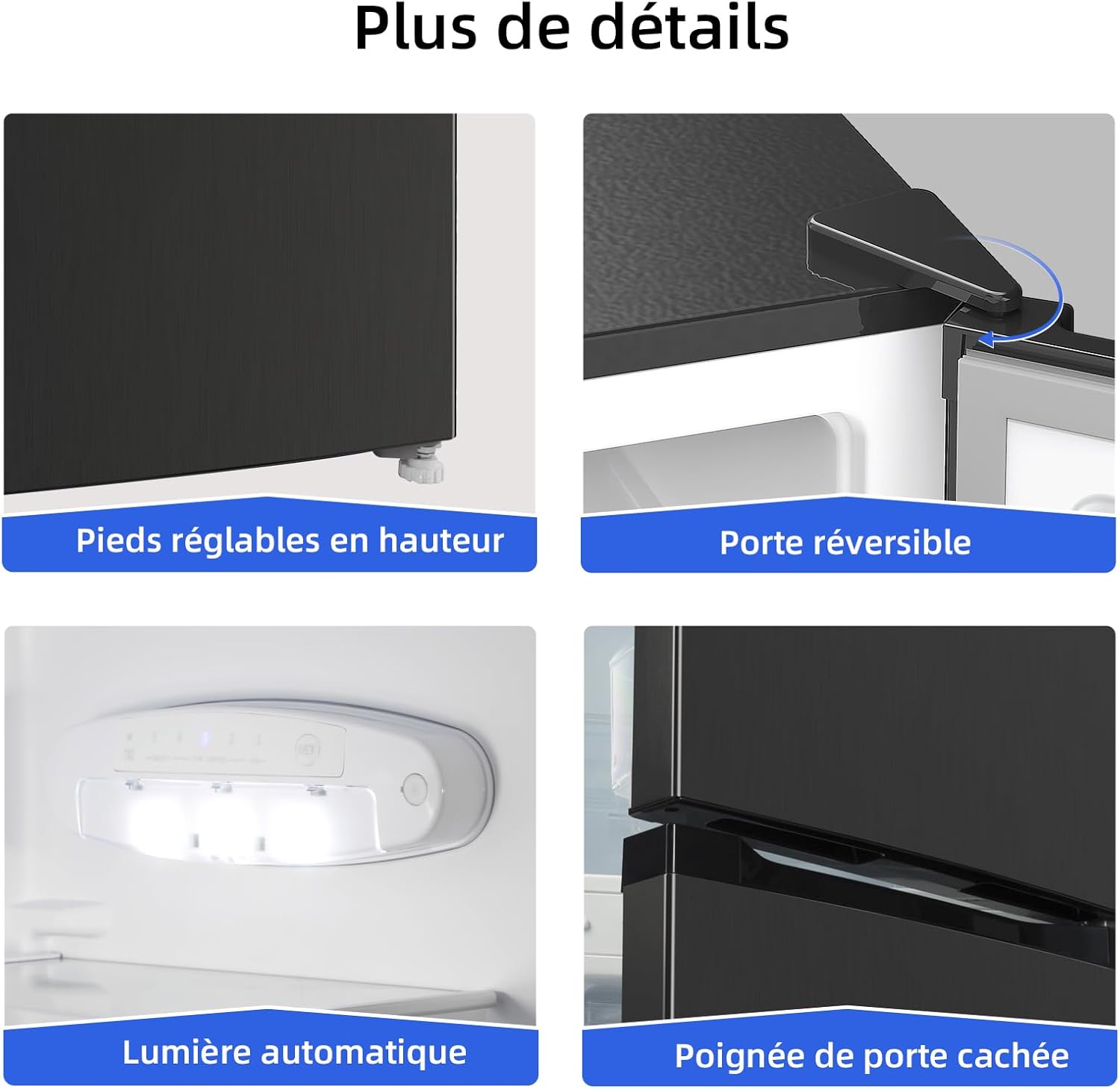 CHIQ - CBM159LEBD - 157L bas - low frost, silencieux, compact CBM159LEBD