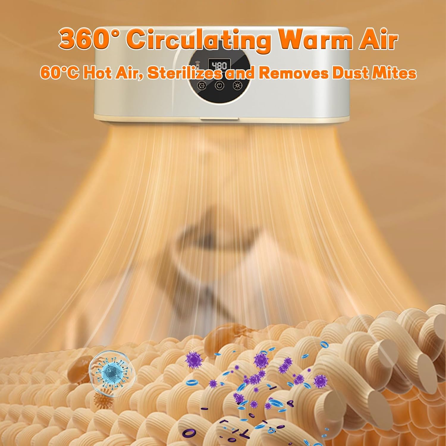 Mini sèche-linge portable 600W, compact, minuterie, usage domestique