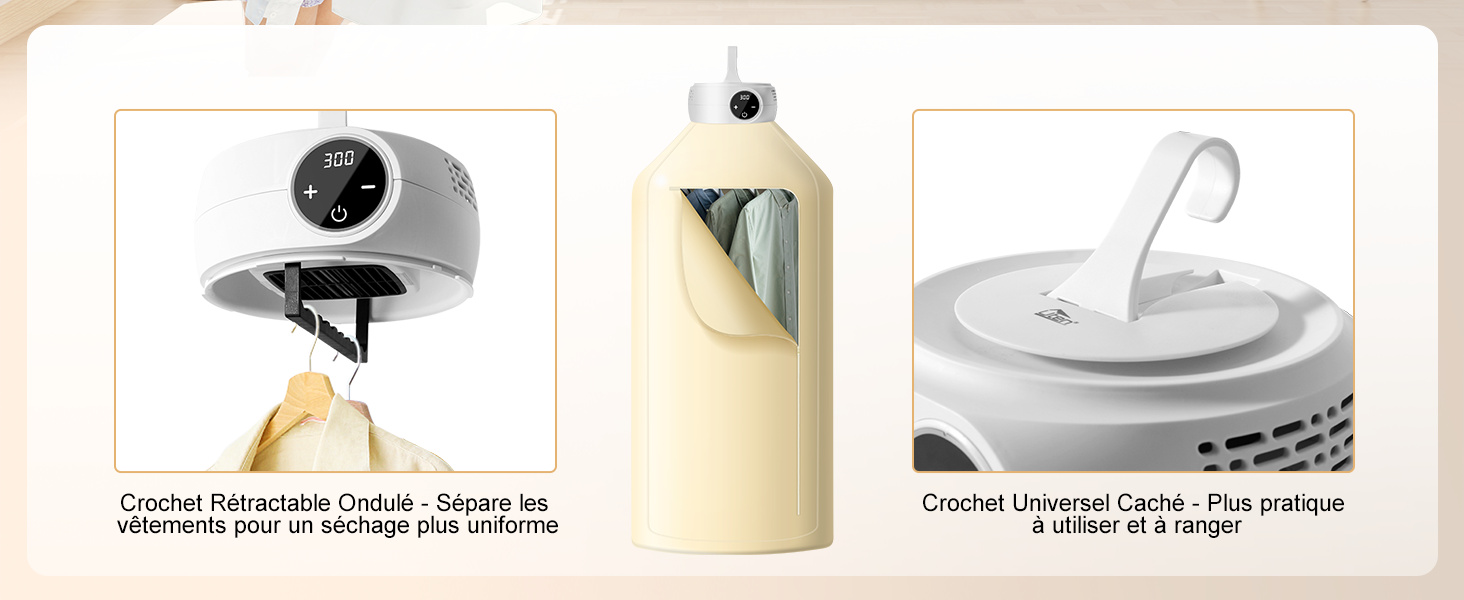 Trois gadgets de cuisine : cuiseur à œufs électrique avec dôme transparent, distributeur d'huile en céramique avec bouchon en liège et récipient à soupe en acier inoxydable avec couvercle et louche