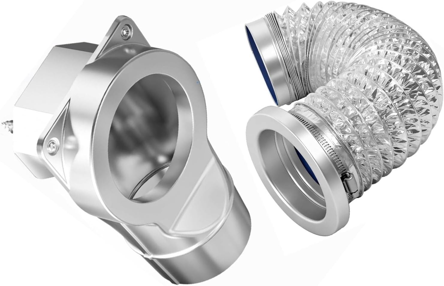 Fafeicy - kit de ventilation magnétique - 2,6 pieds - connexion puissante, conduit flexible