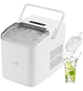 Upstreman Machine à Glaçons,9 Glacons en 6-8 Min,12kg/24h,2 Tailles de Glaçons,1,5L,Autonettoyant...