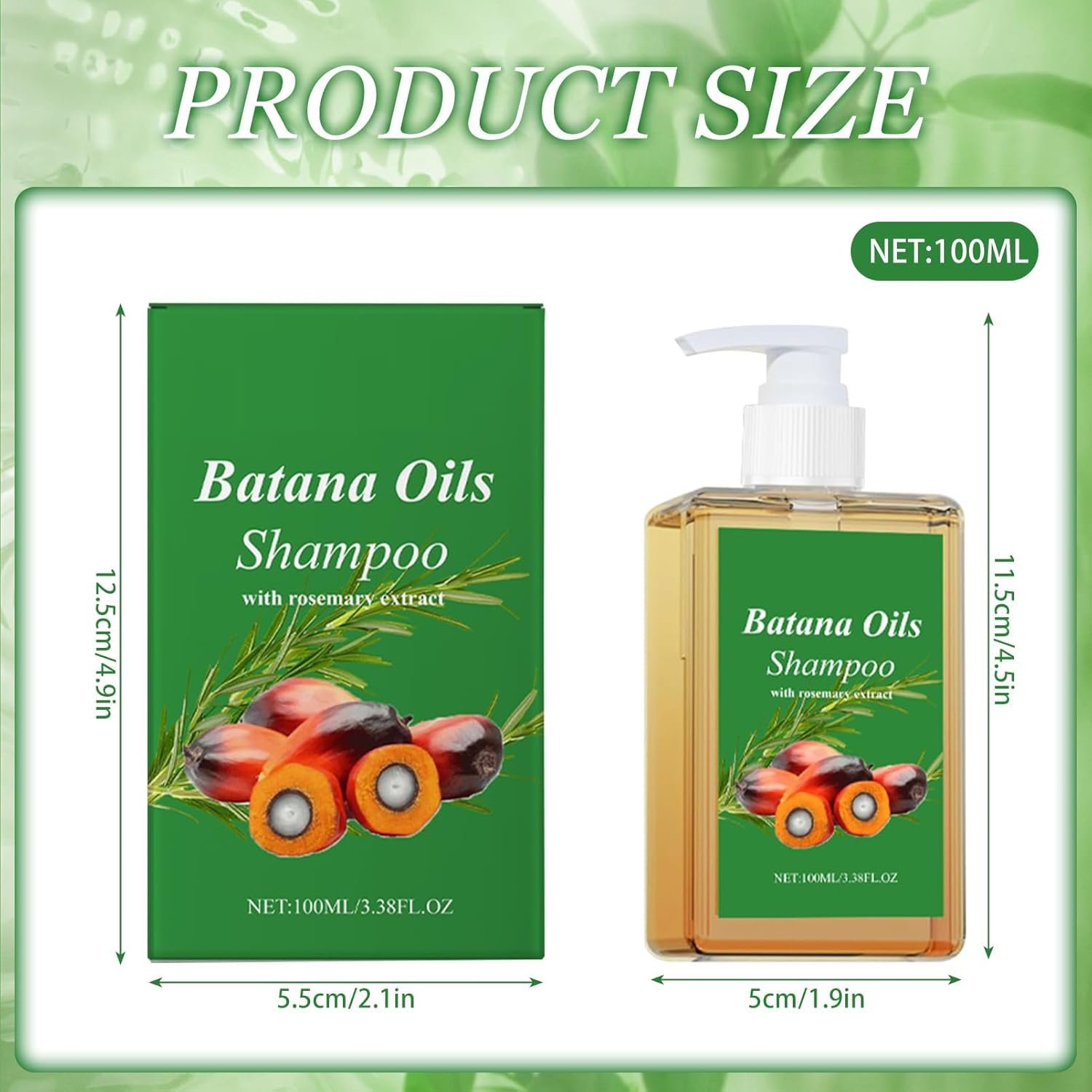 Shampoing à l'huile de Batana - extrait romarin - nutrition, hydratation - tous types de cheveux