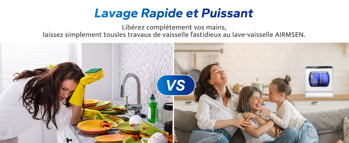 AIRMSEN Mini Lave-Vaisselle de Comptoir