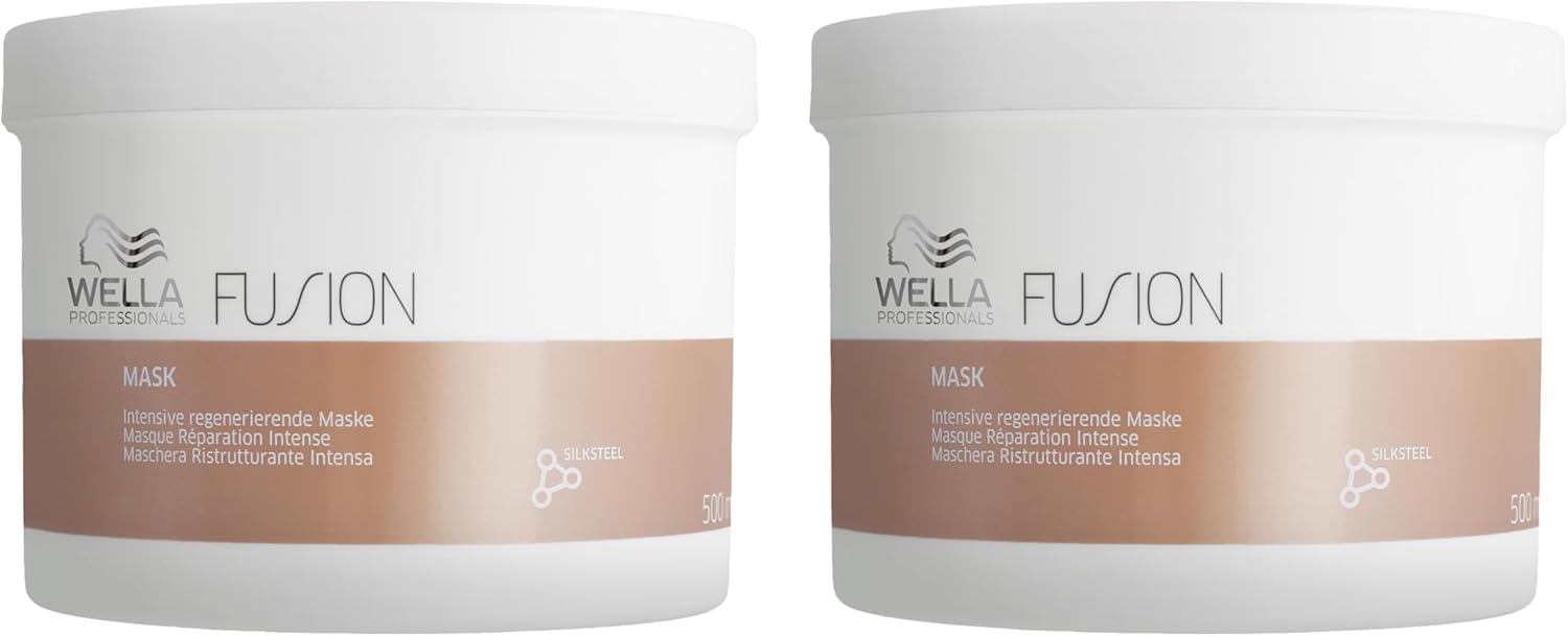 Wella Professionals - Fusion Masque - 150ml - Réparation intense, brillance, démêlage cheveux abîmés