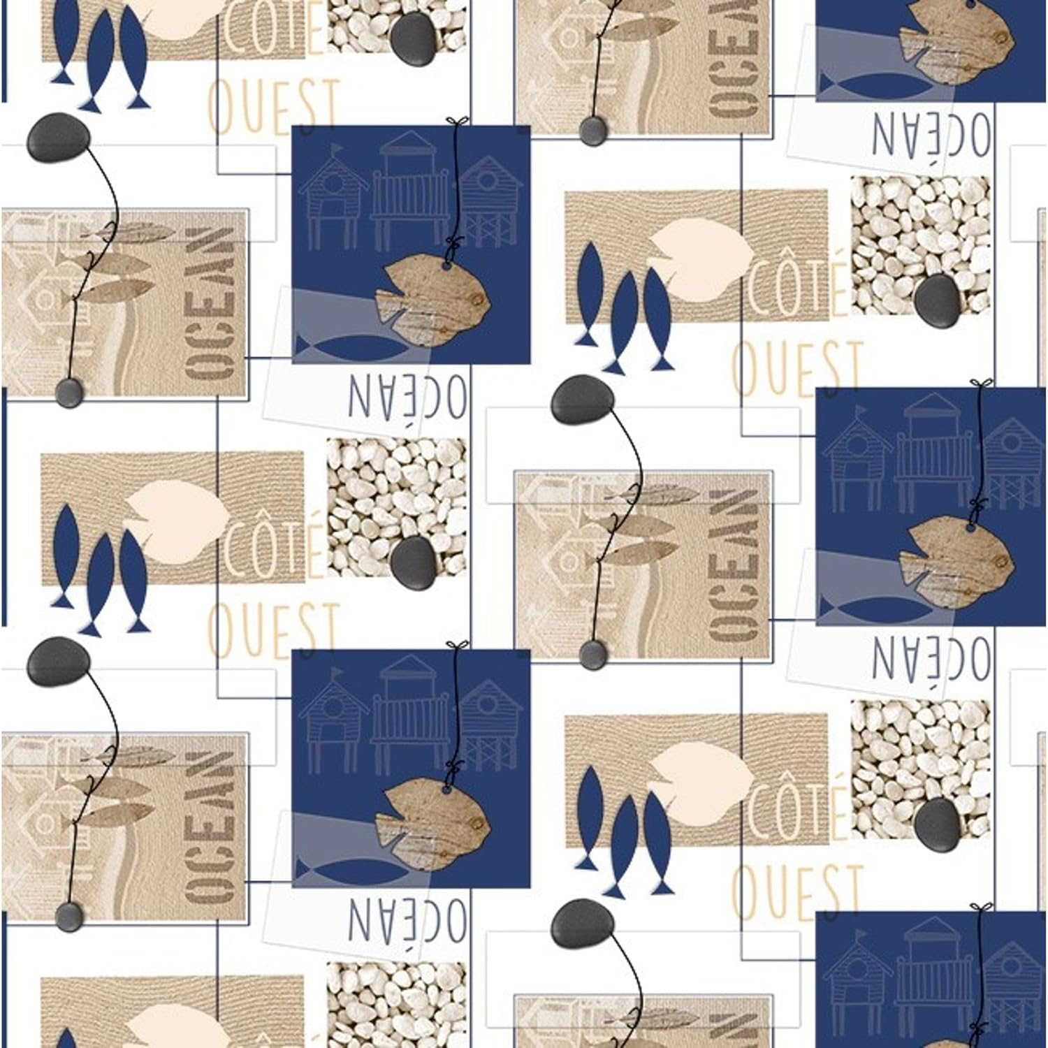 Nappe en toile cirée - rectangulaire 100x140 cm - anti-taches, imperméable, facile d'entretien