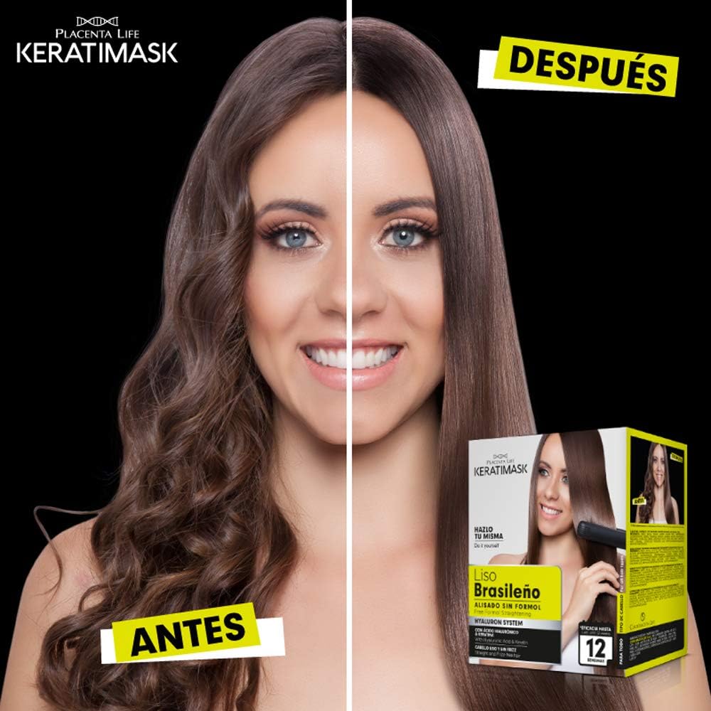 Be Natural - Kit Keratimask lissage brésilien, 3x380g, pro longue durée