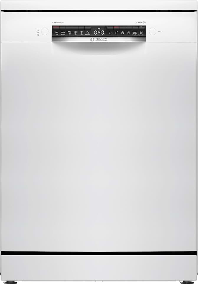 Bosch - Lave-vaisselle Série 4, 60cm, pose libre, blanc - SMS4EMW01F
