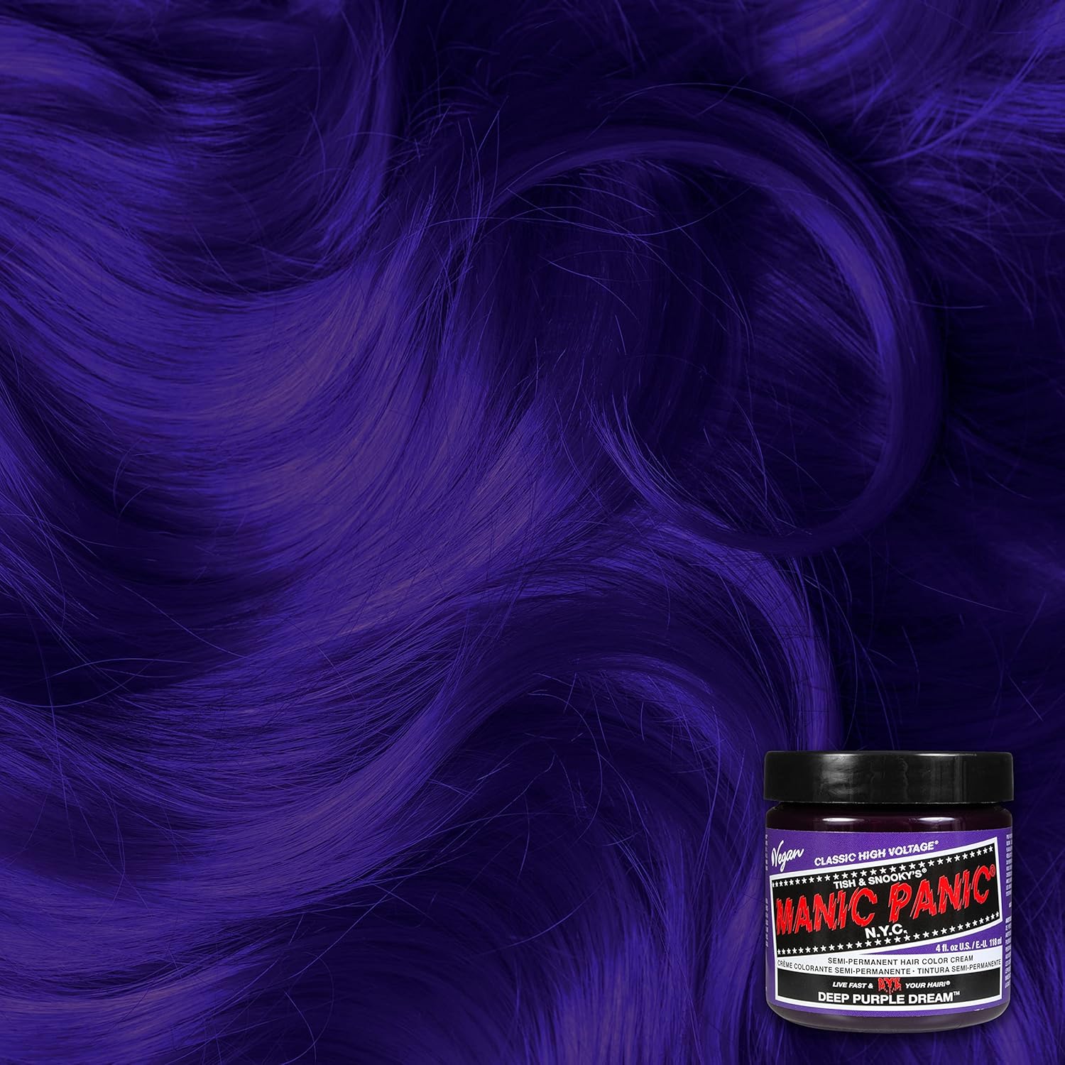 Manic Panic - Deep Purple Dream Classic Creme - 118ml - vegan, semi-permanent, cruelty free