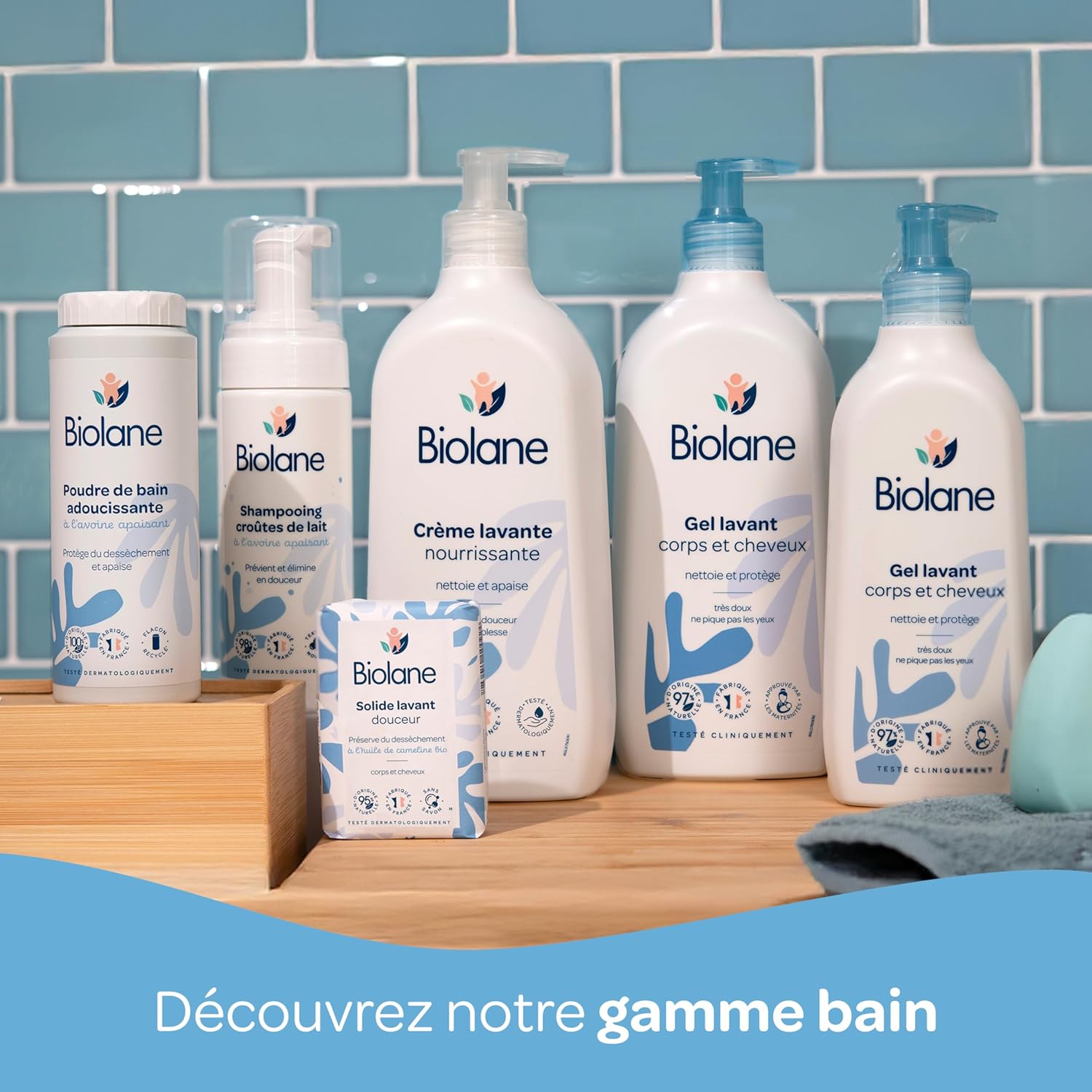 Biolane - Coffret Cheveux Démêlés - shampooing, spray, brosse douce - routine bébé, démêle en douceur, fabrication Franc