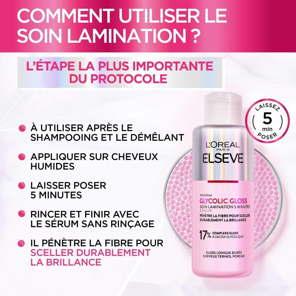 L'Oréal Paris - Elseve Glycolic Gloss - 200ml - soin brillance cheveux