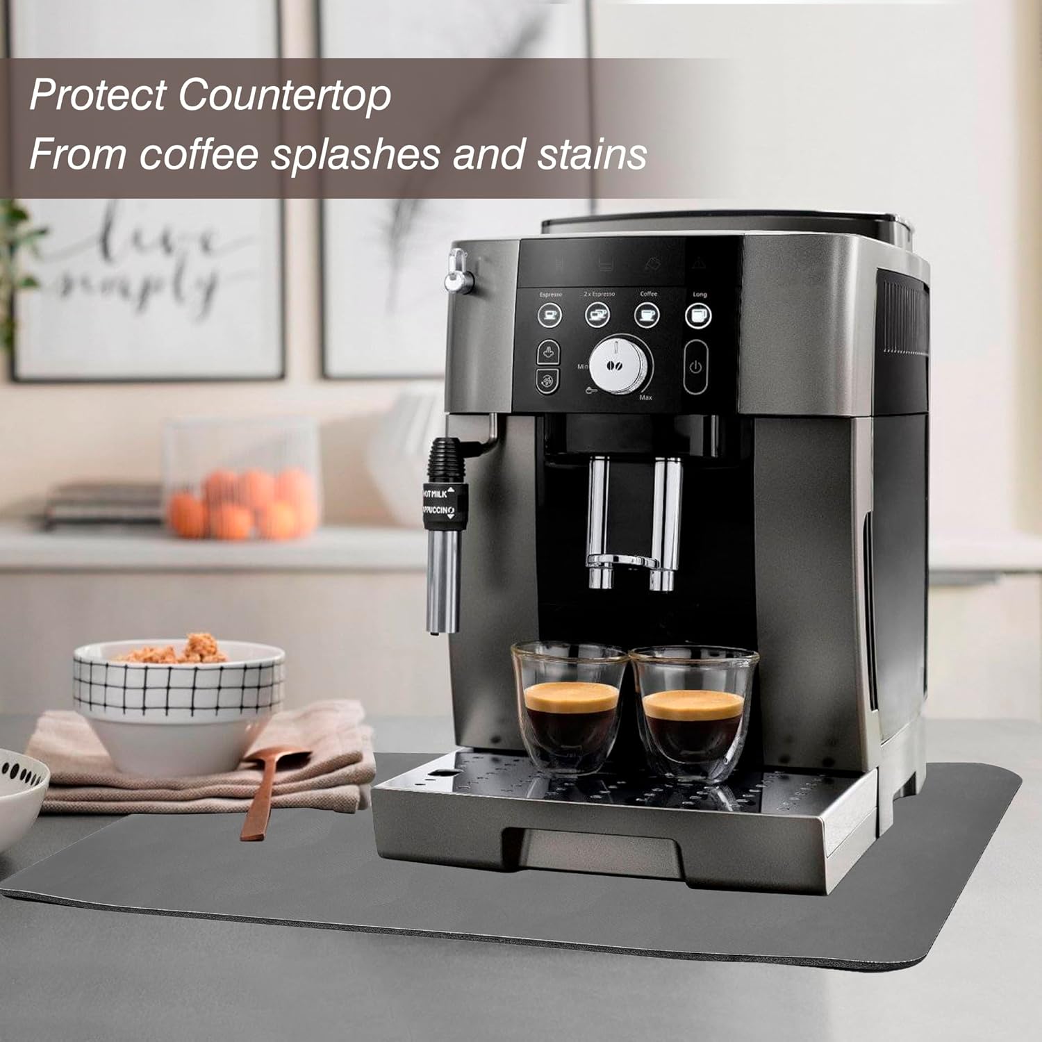 Tapis ignifuge - 50x30cm - résistant chaleur - protège plan cuisine