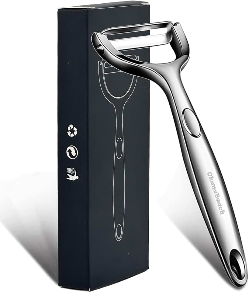 OhanaBeach - Éplucheur légume inox - matériau épais, manche ergonomique