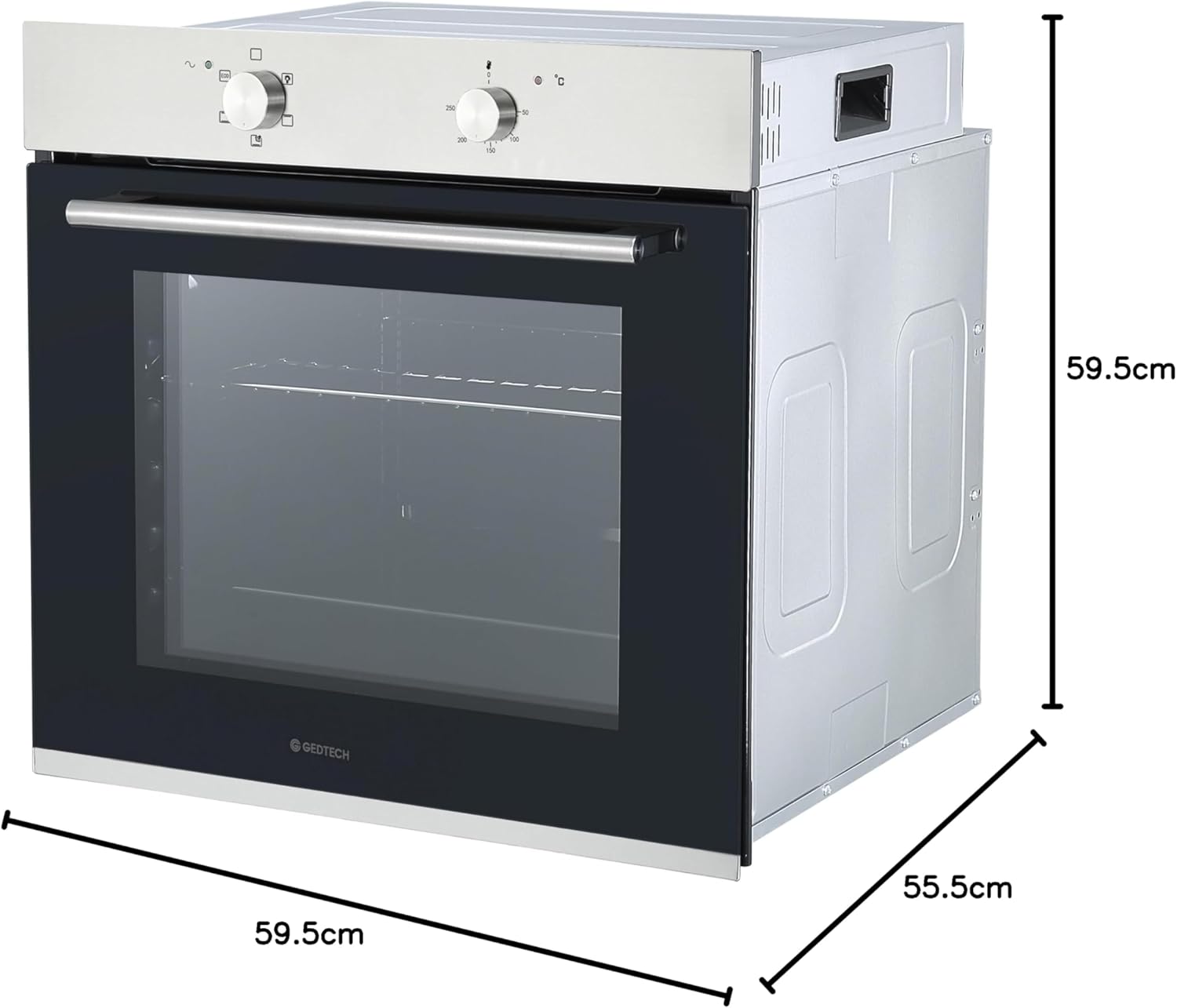 GEDTECH - Four encastrable multifonction - 76L, grill, porte froide, vapeur - GFO76IX