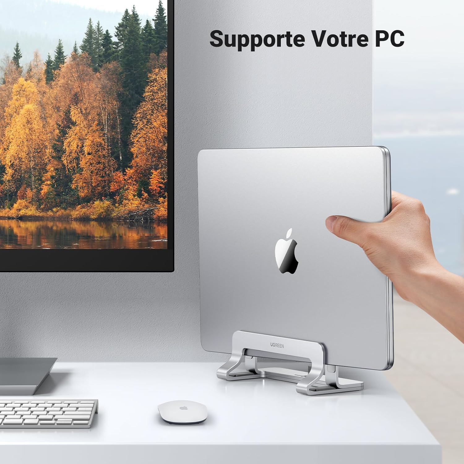 UGREEN - Support Vertical Aluminium - Réglable - MacBook et PC