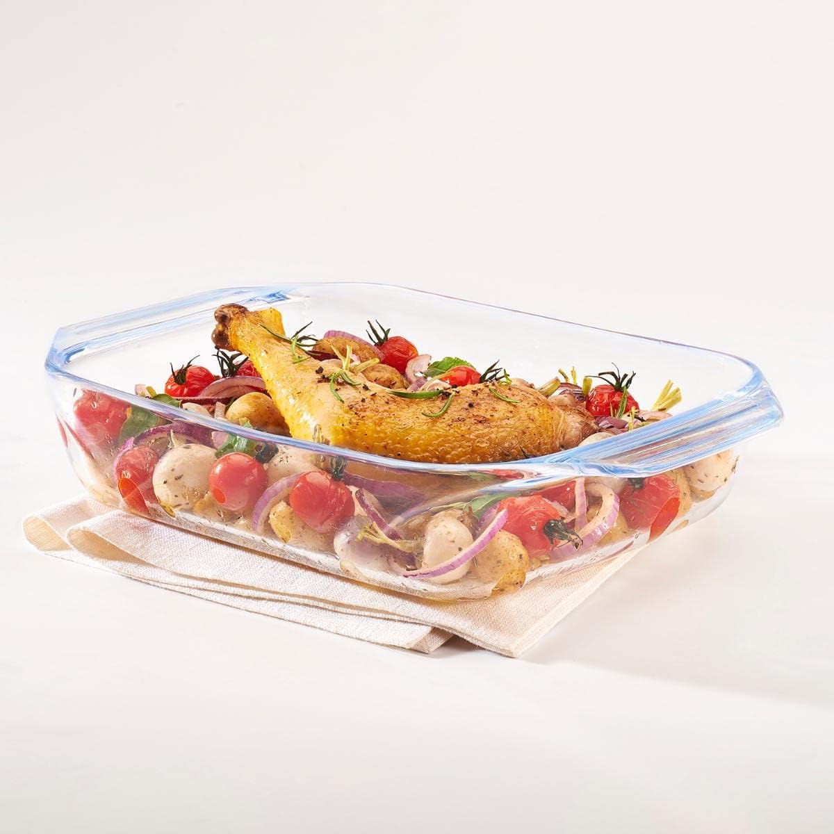 Pyrex - Irresistible - plat four verre 35x23 cm - résistant chaleur