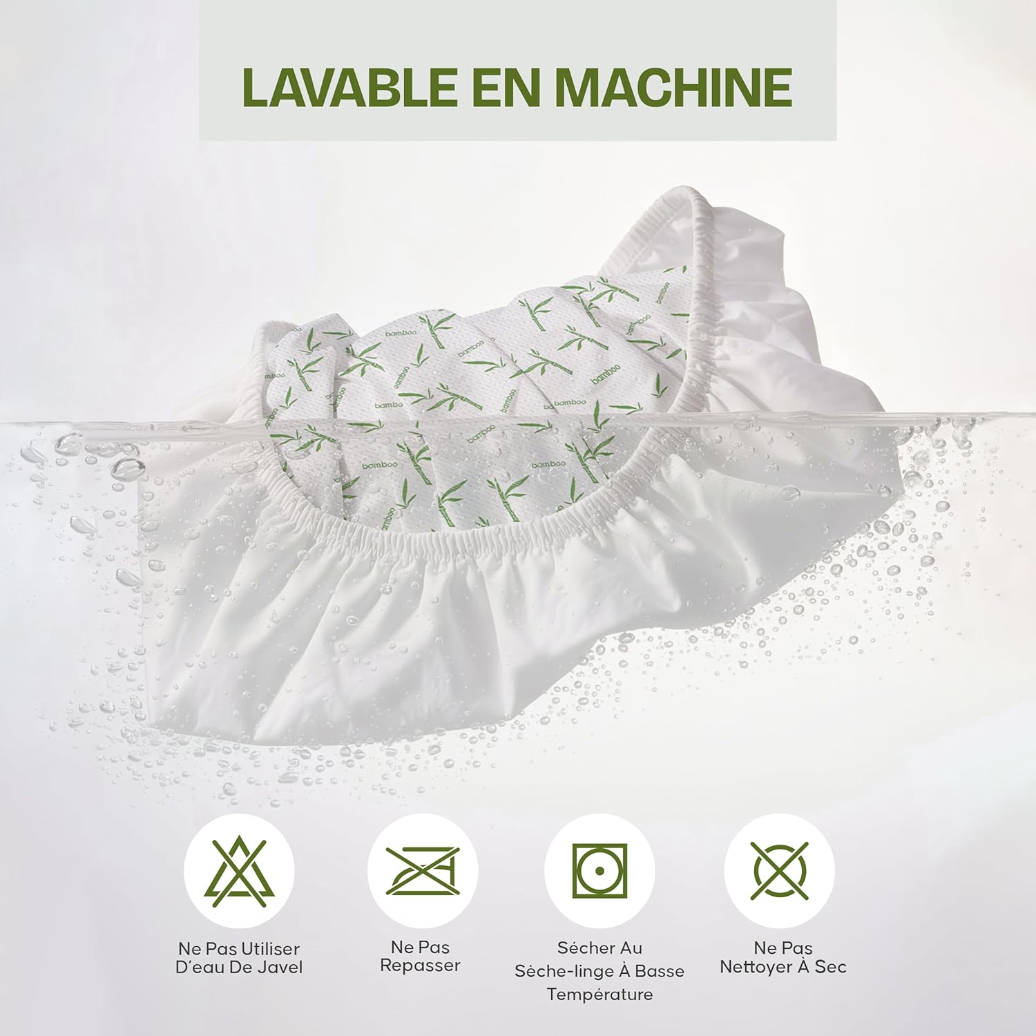 Utopia Bedding - Protège-matelas série Premium - 80x190x30 cm - imperméable, viscose, Oeko-Tex