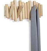 Umbra Patère murale moderne en bois naturel 4,5 cm