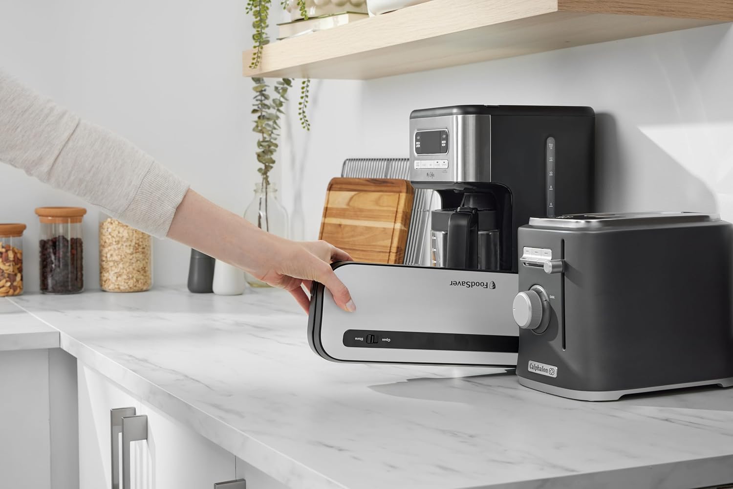 FoodSaver - emballeuse sous vide compacte - 28cm - fraîcheur 5x longue, packs inclus VS1290X